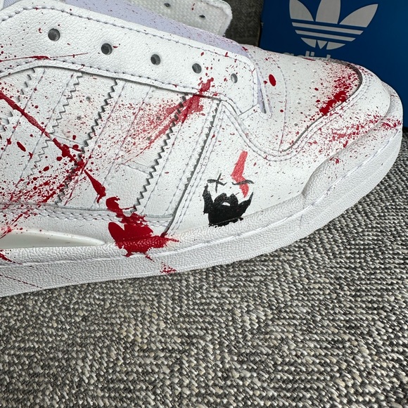 Adidas Originals X Hand Painted God Of War Shoes- US 9.5 & UK 9 - Picture 5 of 13